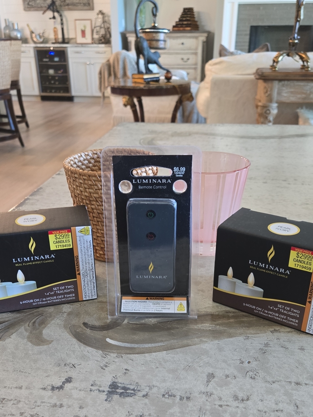 Luminara Ivory Flameless Candle Sets (2), Plus Remote, FREE GiFT, NWT